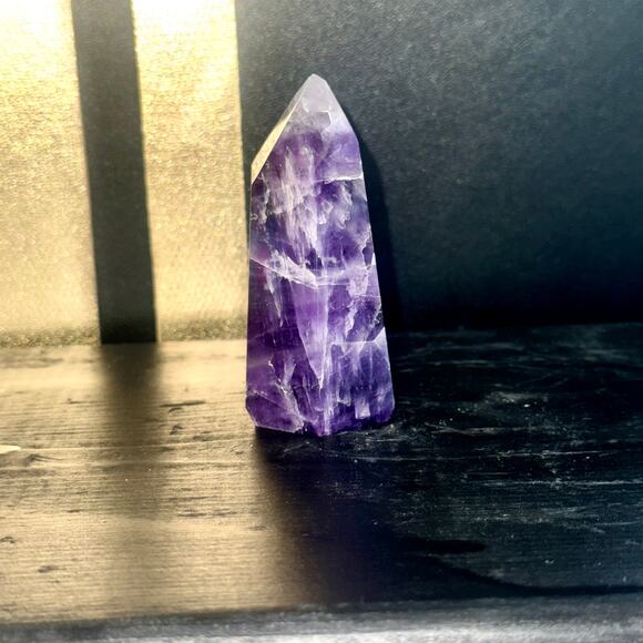 Premier Brazilian Amethyst Tower • 104 g • 2.5″ Tall • Healing Crystal Point - Picture 3 of 7